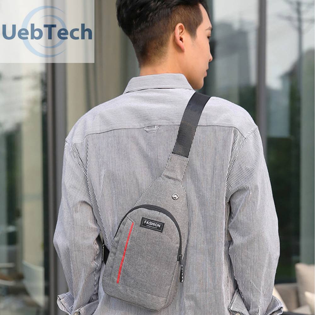 Túi Đeo Vai Thể Thao Bằng Vải Canvas Mềm Thiết Kế Giản Dị Dành Cho Nam