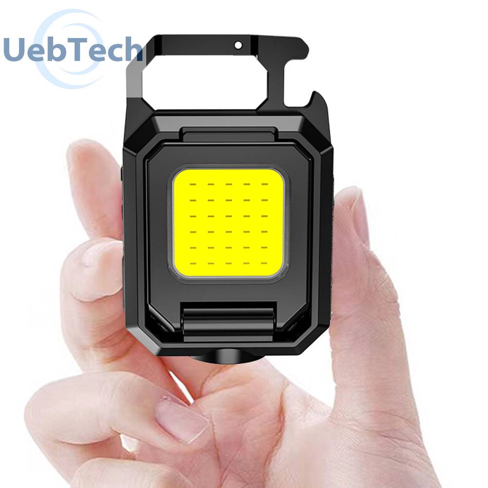 Móc Khóa Đèn LED 1000LM COB 800mAh Type-C USB Chống Thấm Nước IPX4