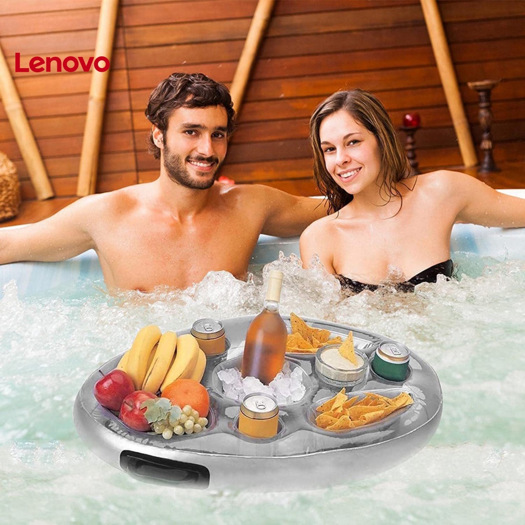 Phao Nổi PVC 8 / 9 Lỗ Có Tay Cầm Đựng Đồ Uống Hình Hoa Hướng Dương