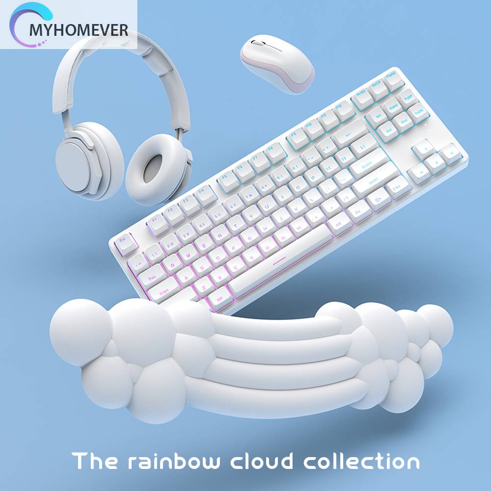 Đệm Cổ Tay Bấm Bàn Phím Máy Tính Giảm Đau Hình Đám Mây