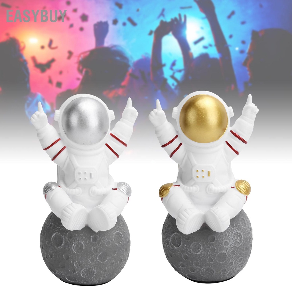 Easybuy Loa Bluetooth không dây hình phi hành gia dễ thương di động mini TWS có thẻ nhớ FM