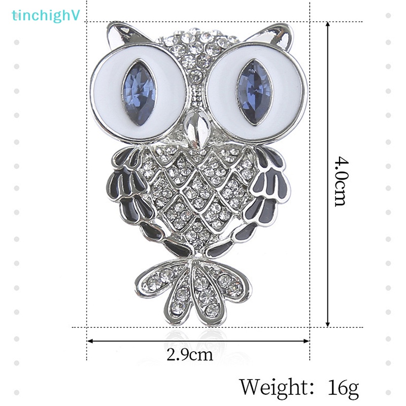 [TinchighV] Ghim Cài Áo Bằng Hợp Kim Hình Cú Mèo Đính Đá Thời Trang Hàn Quốc Tinh Tế [Mới]