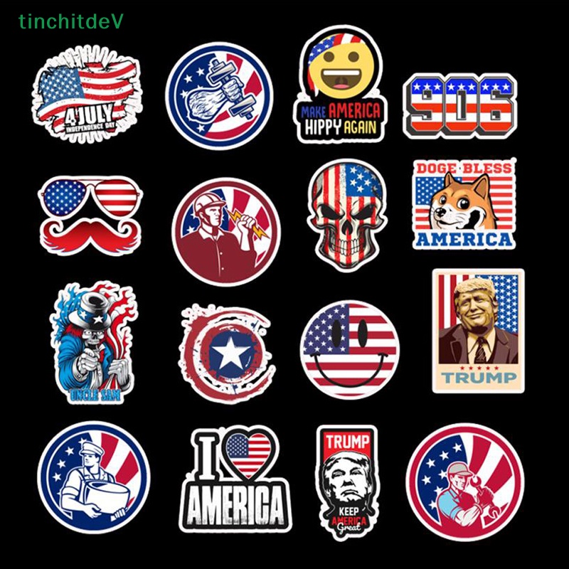 Bộ 50 Miếng Dán PVC In Họa Tiết Graffiti Dùng Trang Trí Vali / Guitar Độc Lập 4th