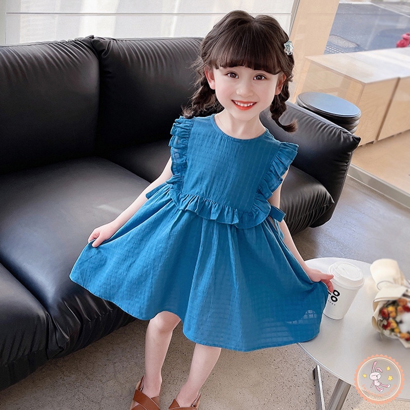 Đầm Mềm Mại Thoáng Khí Thời Trang Mùa Hè Cho Bé Gái