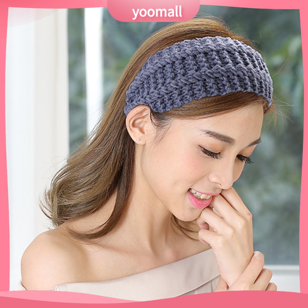 Băng Đô Bện Dây Màu Trơn Thân Thiện Với Làn Da Dành Cho Nữ