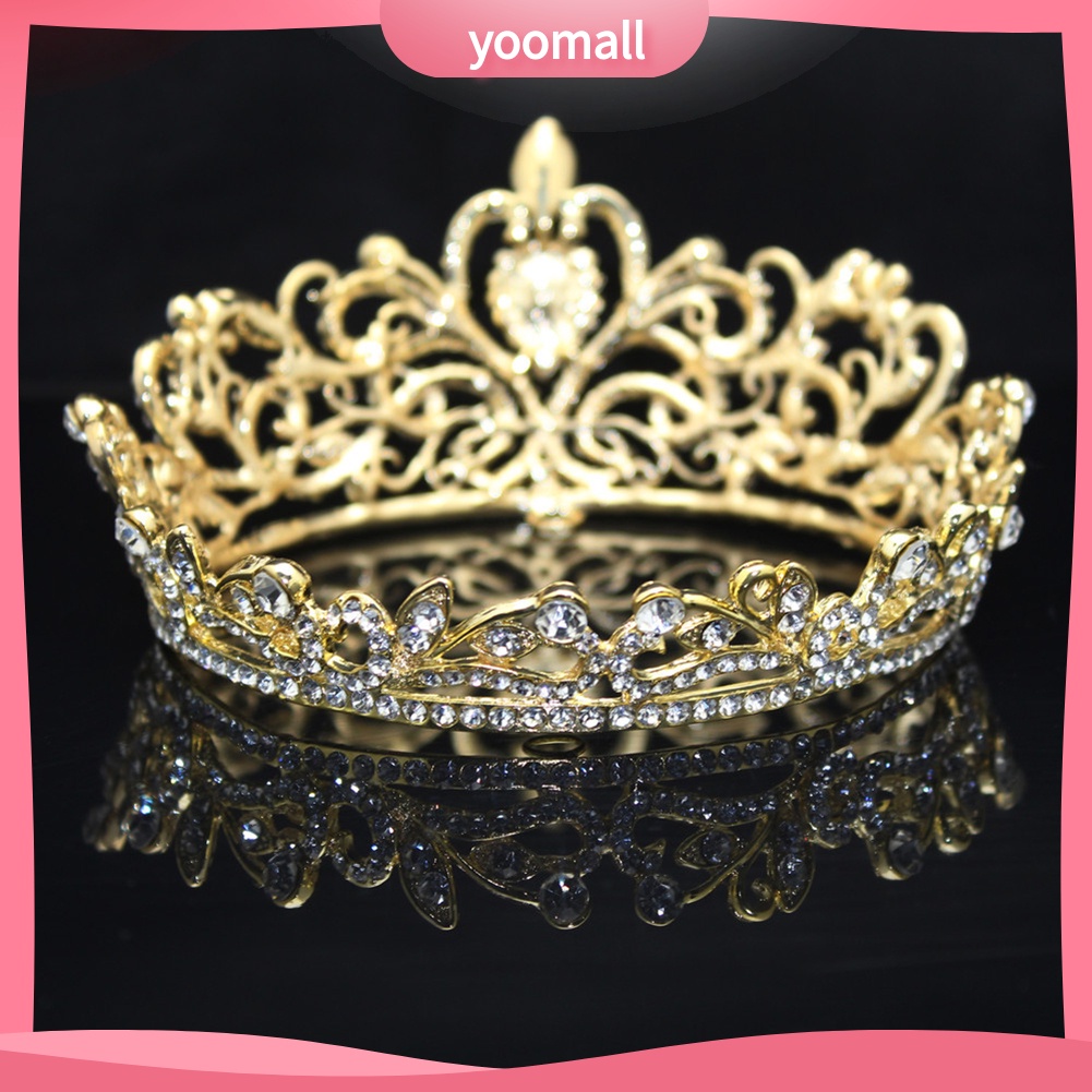 Vương Miện Cài Tóc Đính Đá Thanh Lịch Cho Cô Dâu