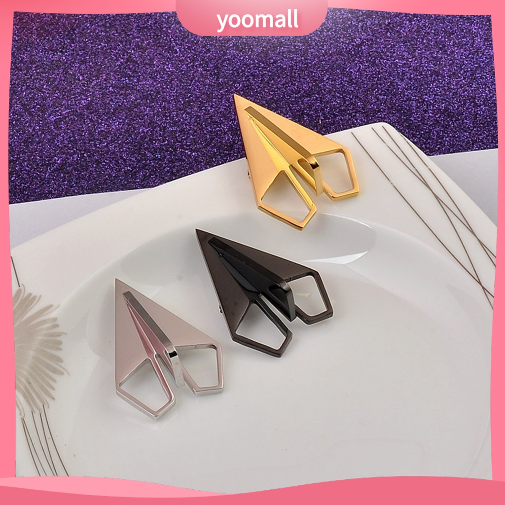 Ghim Cài Áo Bằng Thép Không Gỉ Mạ Điện Hình Máy Bay Nhỏ Đơn Giản Sang Trọng Cổ Điển Dành Cho Nam Nữ