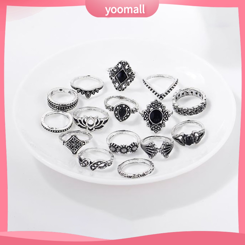 Bộ 15 Nhẫn Đeo Tay Thiết Kế Ấn Tượng Cho Nữ