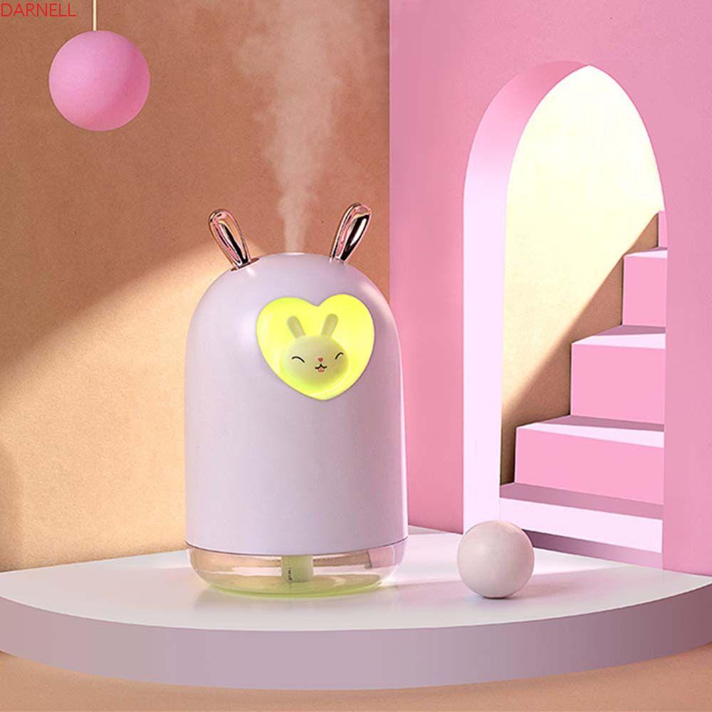 DARNELL Máy Phun Sương Tạo Độ Ẩm Không Khí Bằng Sóng Siêu Âm Có Đèn Ban Đêm Sạc Cổng USB Cho Trẻ Em