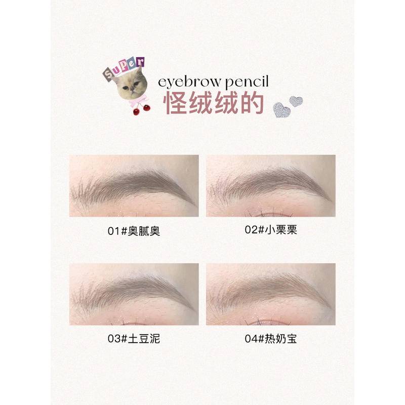 Bút Kẻ Lông Mày Flortte / floria Hai Đầu Lâu Trôi Chống Thấm Nước Nhanh Khô Mềm Mượt