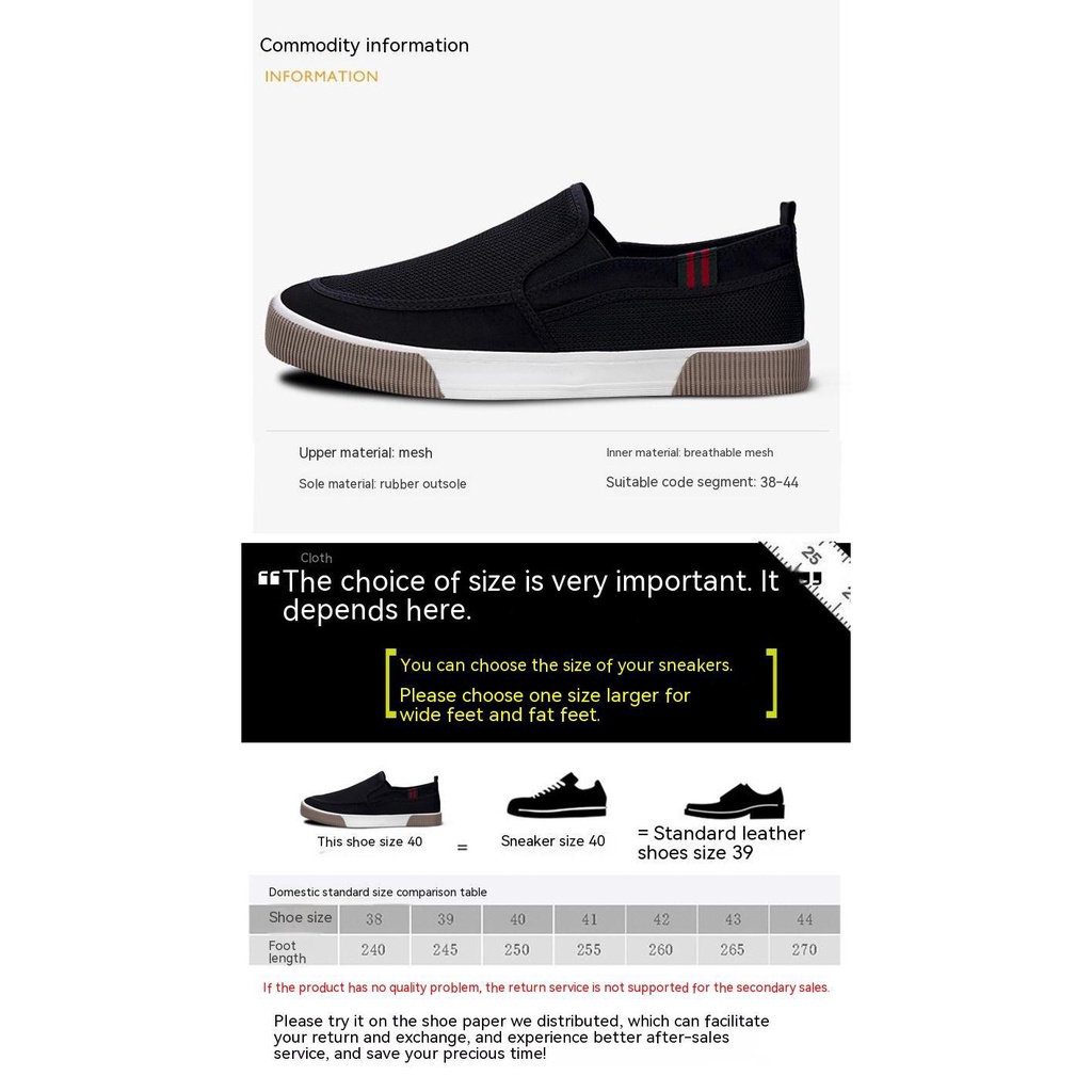 Giày Lười Canvas Thoáng Khí Thời Trang Cho Nam