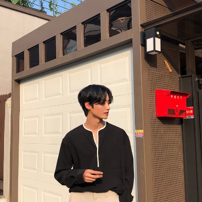 Áo Sơ Mi Dáng Rộng Thời Trang Xuân Thu 2023 Cao Cấp Cho Nam