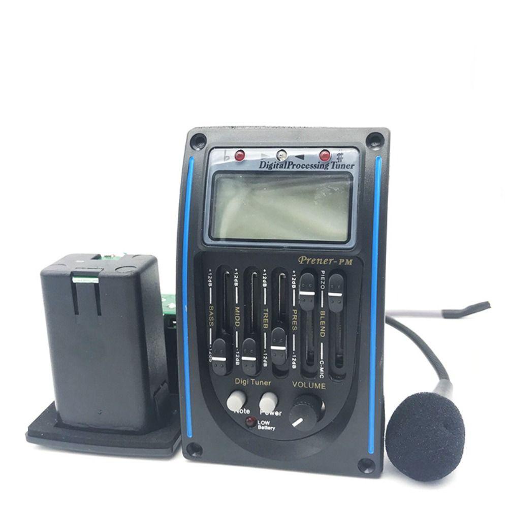 Bộ Cân Bằng Âm Thanh LC-5 / 4 EQ Có Màn Hình LCD Cho Đàn Guitar Điện