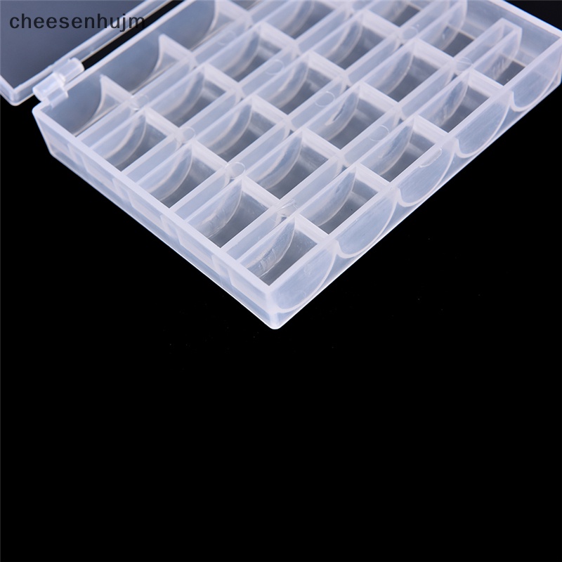 Hộp Nhựa Rỗng Đựng Cuộn Chỉ May Vá 25 Ngăn Tiện Lợi