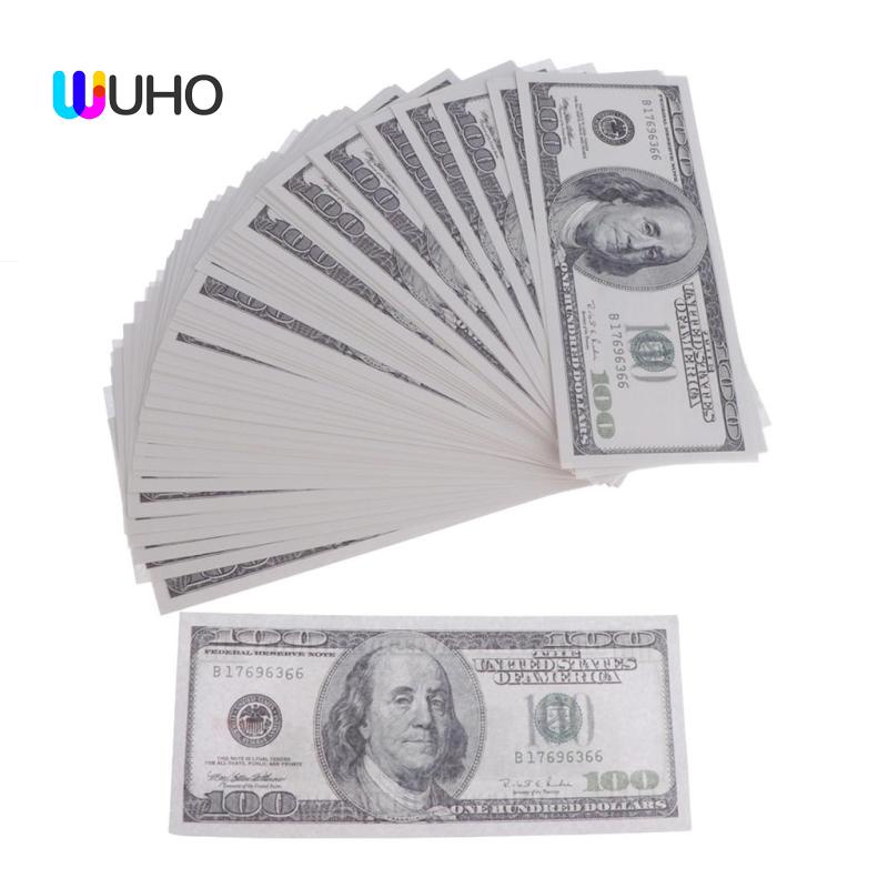 Set 100 Tờ Tiền Đô La Giả Dùng Làm Đạo Cụ Chụp Ảnh / Chương Trình / Chương Trình Sáng Tạo
