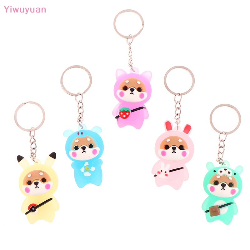 1 Móc Khóa Hình Búp Bê Hoạt Hình Phát Sáng Dễ Thương