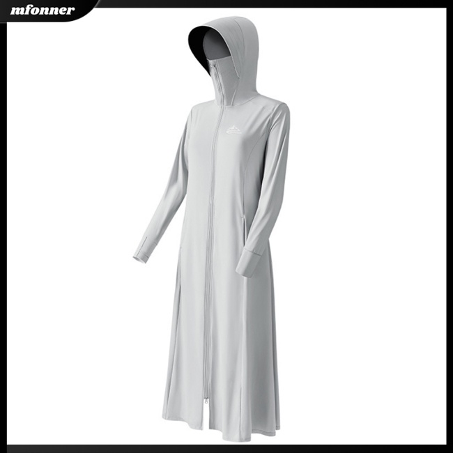 Áo Khoác Chống Nắng / Tia Uv Tay Dài Có Nón Thoáng Khí Thời Trang Mùa Hè Cho Nữ