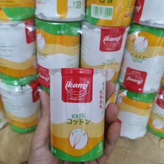 Tăm bông Ikami Hàn Quốc đầu tròn size lớn hũ 80 que