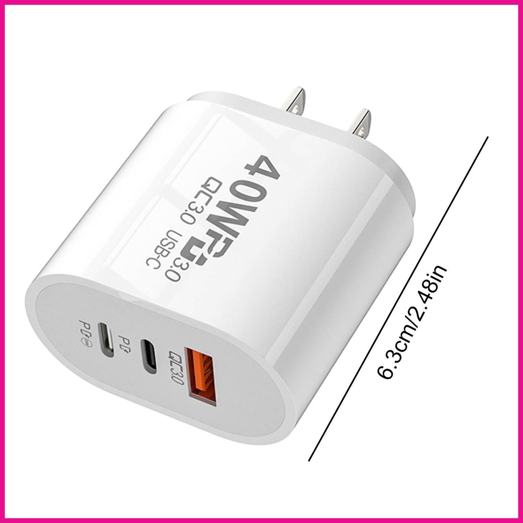 Trạm Sạc Nhanh 40W USB PD Chuyên Dụng Cho Laptop
