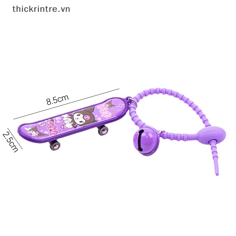 SANRIO Móc Khóa Hình Mèo Kitty Kuromi My Melody Kèm Chuông Dễ Thương