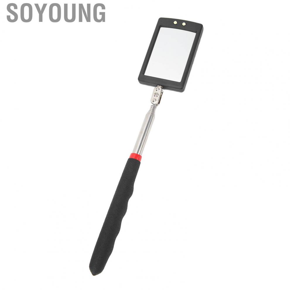 Soyoung Telescopic Inspection Mirror  Lighted 360 Degree Swivel for Automotive Mechanics  Retractable