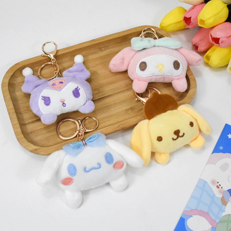 Móc Khóa Búp Bê Nhồi Bông Sanrio Cinnamoroll Melody Dễ Thương