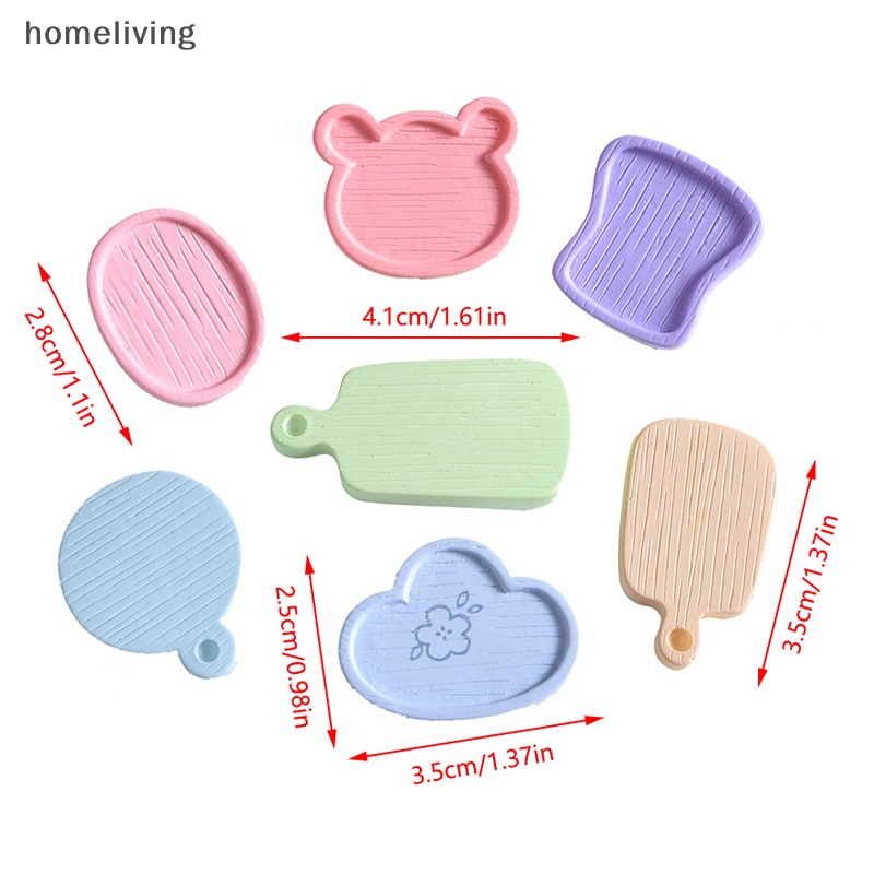 Set 3 Khay Đựng Thức Ăn Tỉ Lệ 1: 12 Dùng Trang Trí Nhà Búp Bê