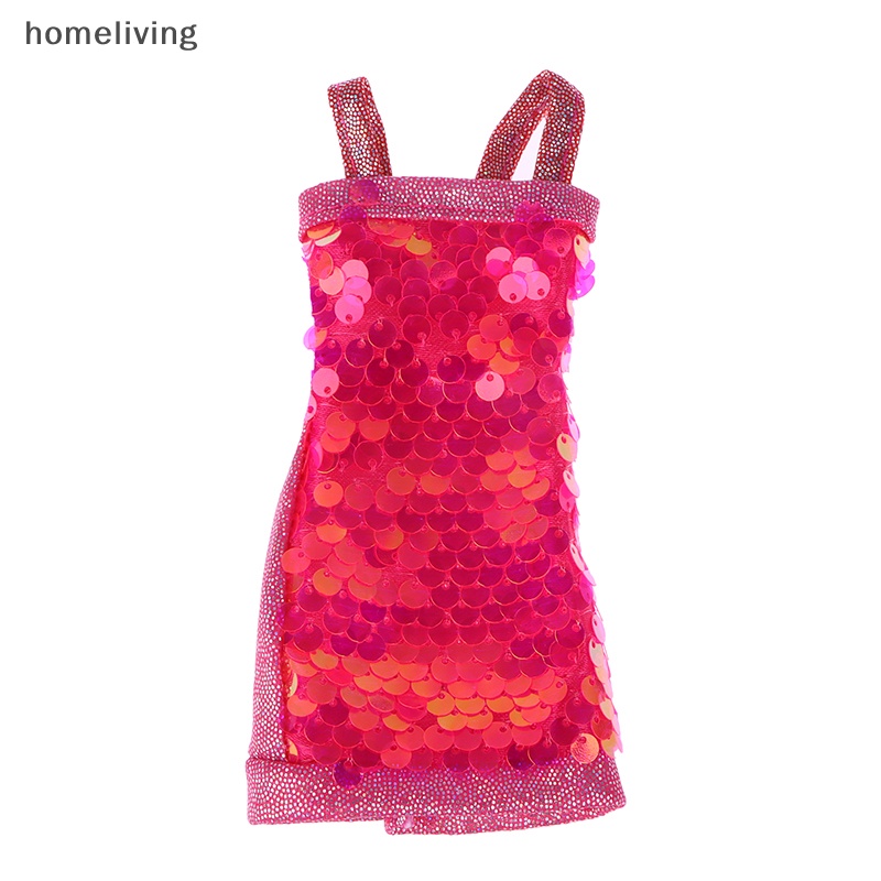 Đầm Ngắn Dáng Ôm Đính Kim Sa Lấp Lánh Dễ Thương 30cm Làm Quà Tặng Cho Bé Gái / Gia Đình DIY