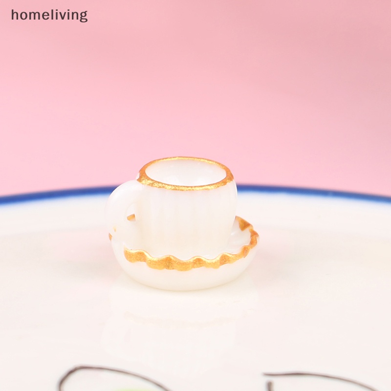 Set 4 Ly Cà Phê Mini Tỉ Lệ 1: 12 Dùng Để Trang Trí Nhà Búp Bê