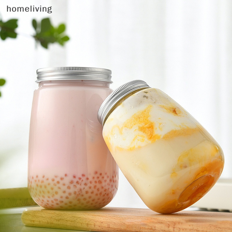 Chai Nhựa Trong Suốt Hình Chữ U Đựng Nước Ép 350 / 500ml