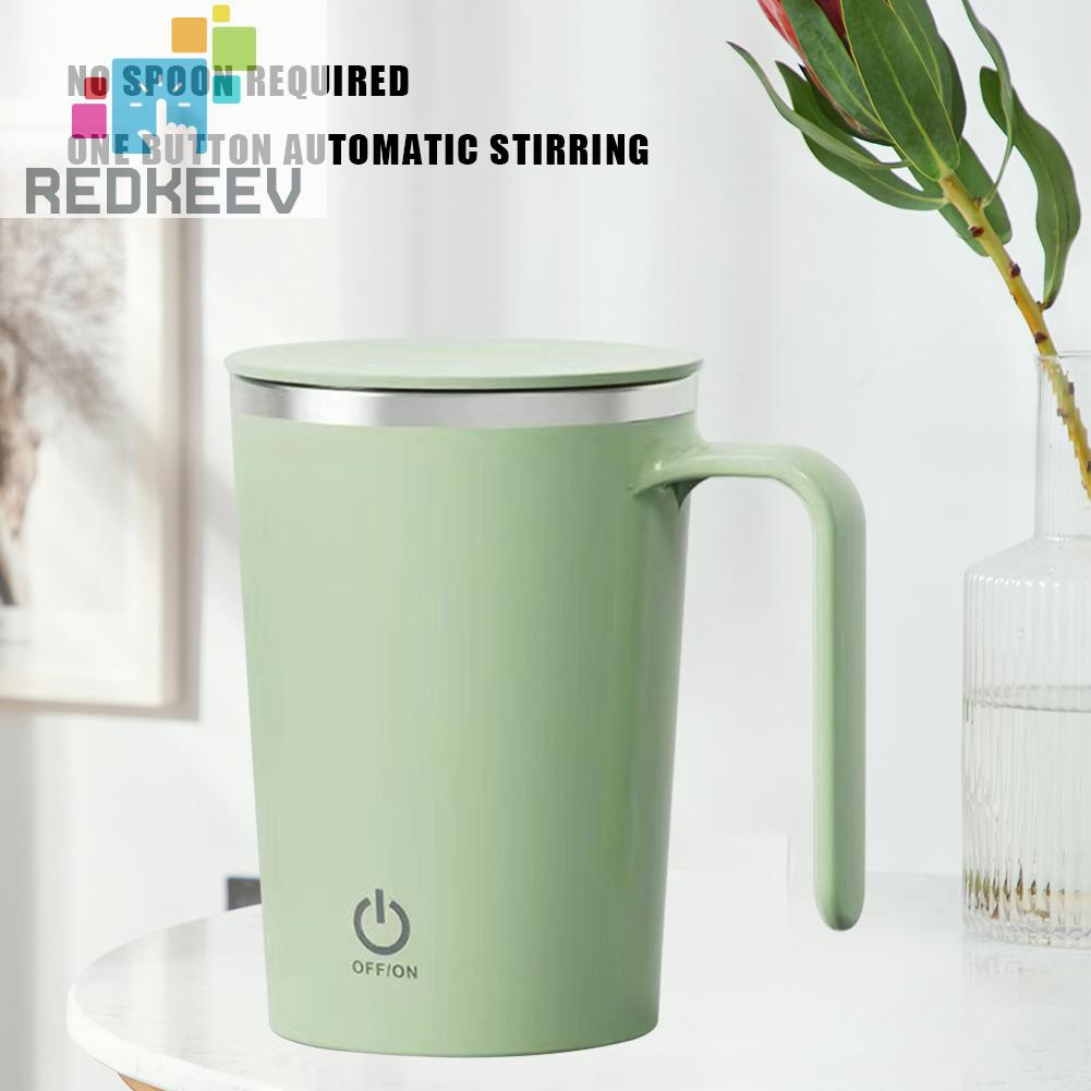 Cốc Trộn Tự Động Thông Minh 400ml Bằng Thép Không Gỉ Cổng USB