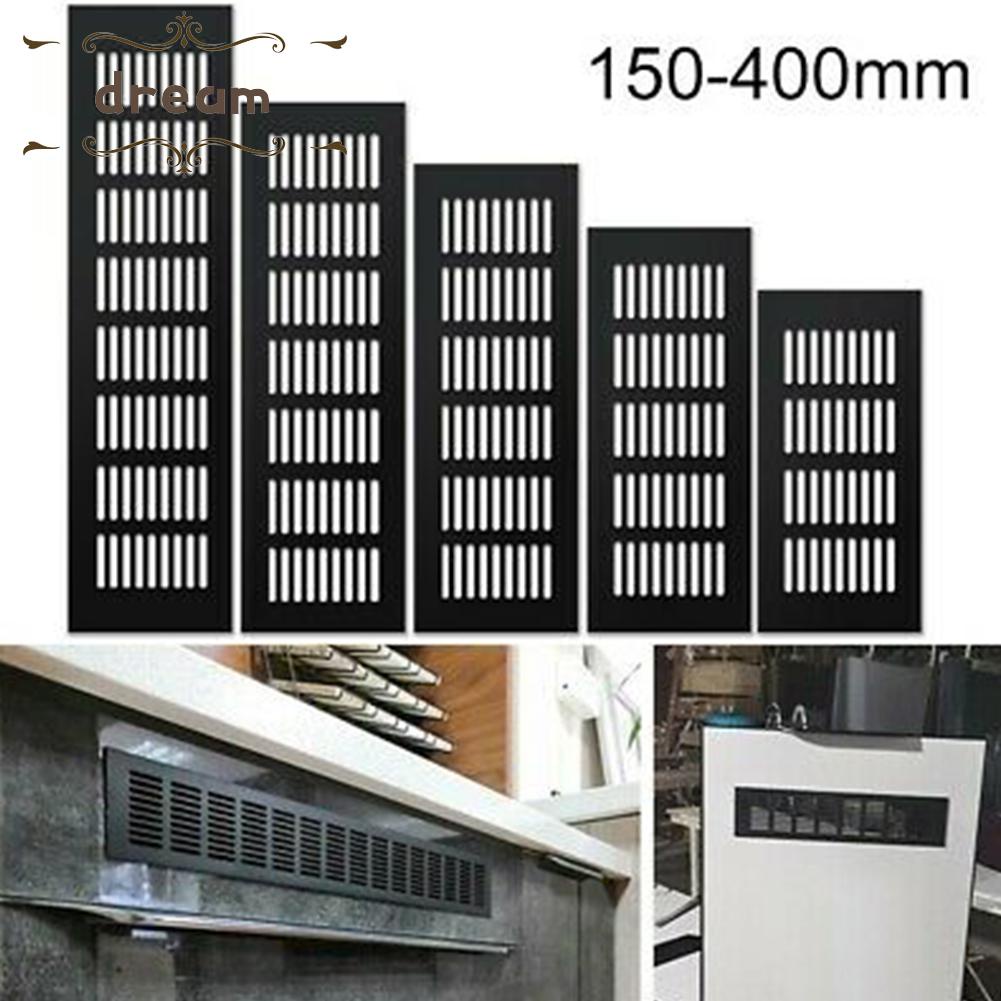 【DREAMLIFE】Air Vent Grille 100mm 150-400mm 150mm-400mm 1pc Aluminum Alloy Black Duct