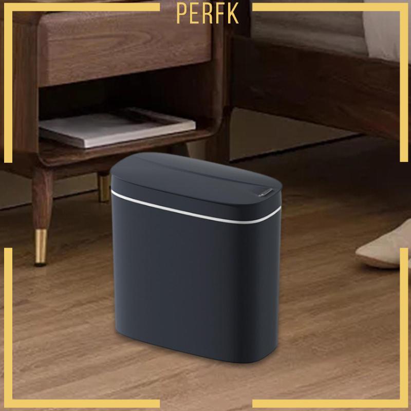 Thùng Rác Cảm Ứng Thông Minh Tự Động 14L Tiết Kiệm Không Gian Cho Góc Nhà Vệ Sinh