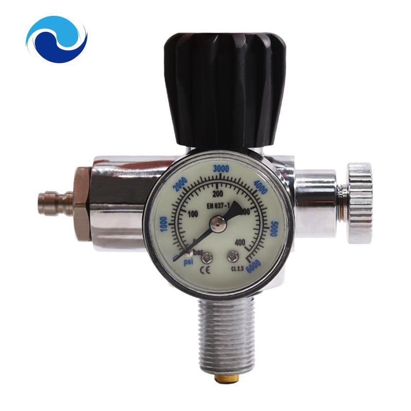 Bộ Chuyển Đổi Trạm Nạp Khí Với Đồng Hồ Đo 400 Thanh 6000Psi M18X1.5