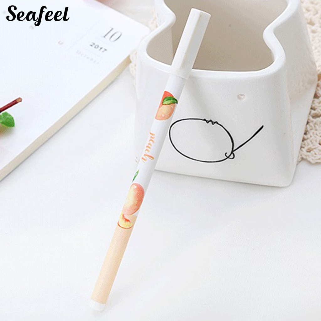 Set 10 Bút Mực Gel Chống Trượt Họa Tiết Hoạt Hình Dễ Thương Dành Cho Các Bé