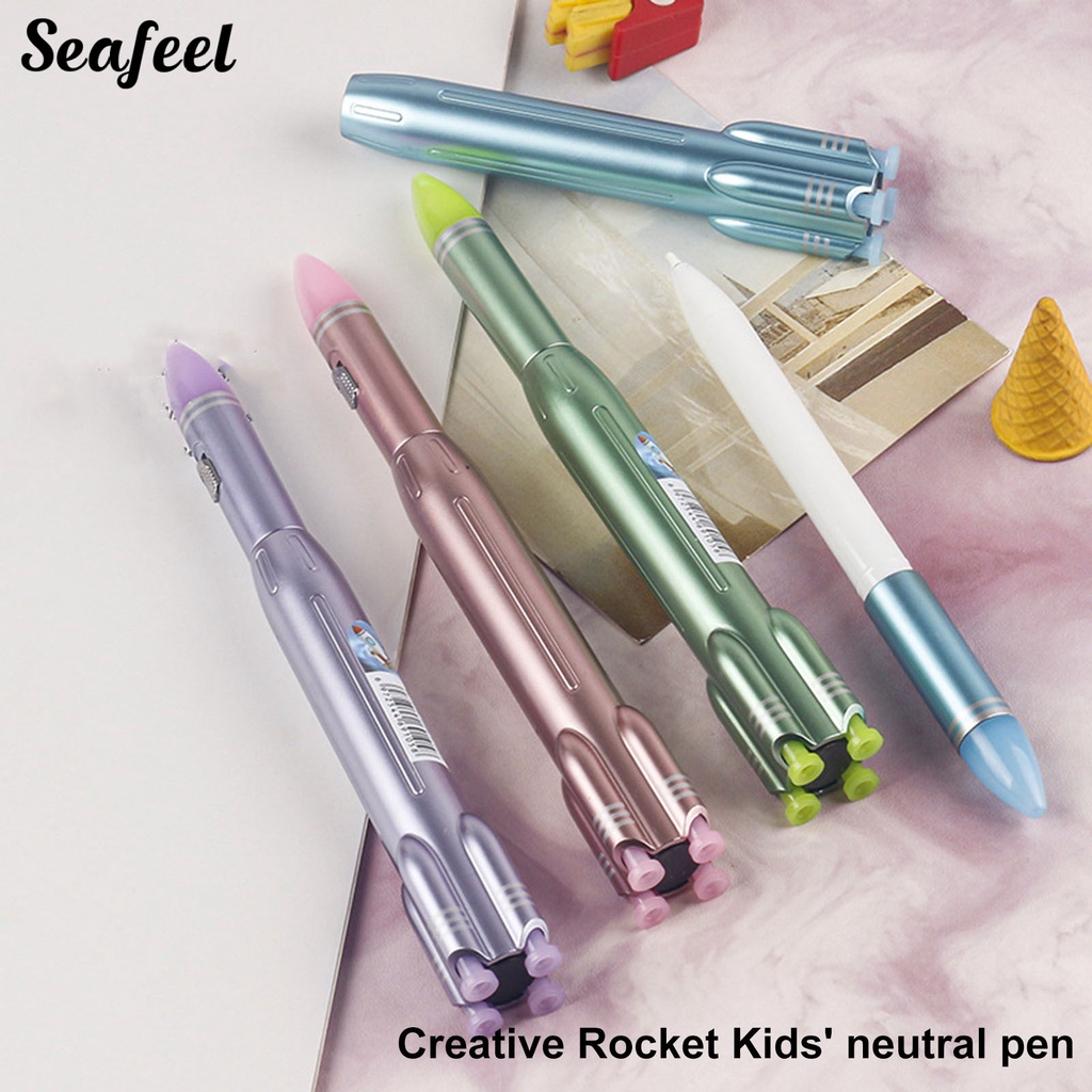 Bút Bi Hình Tên Lửa Có Đèn LED Dành Cho Học Sinh