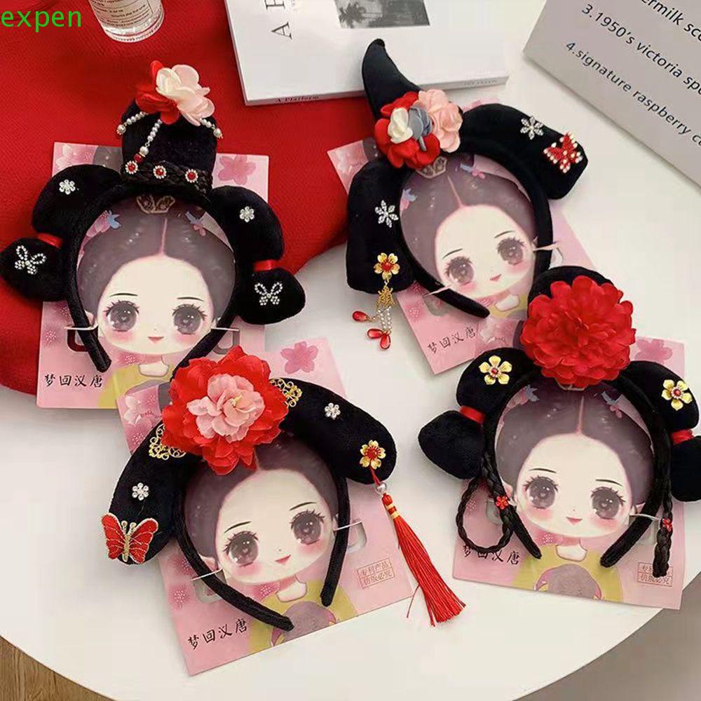 Trâm Cài Tóc Đính Nơ Tua Rua Phong Cách Trung Hoa Cổ Điển Cho Bé Gái