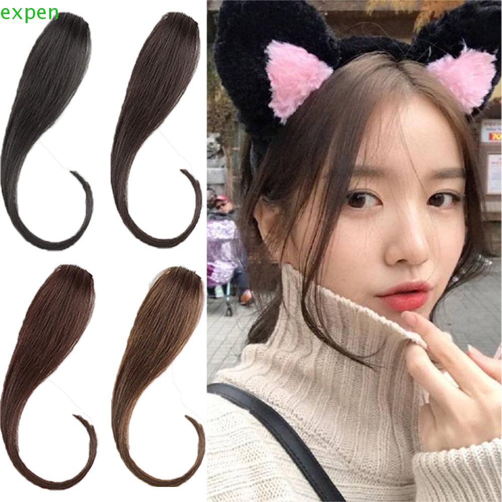 Kẹp Tóc Mái Dài Bằng Sợi Tổng Hợp 4 Màu Tùy Chọn