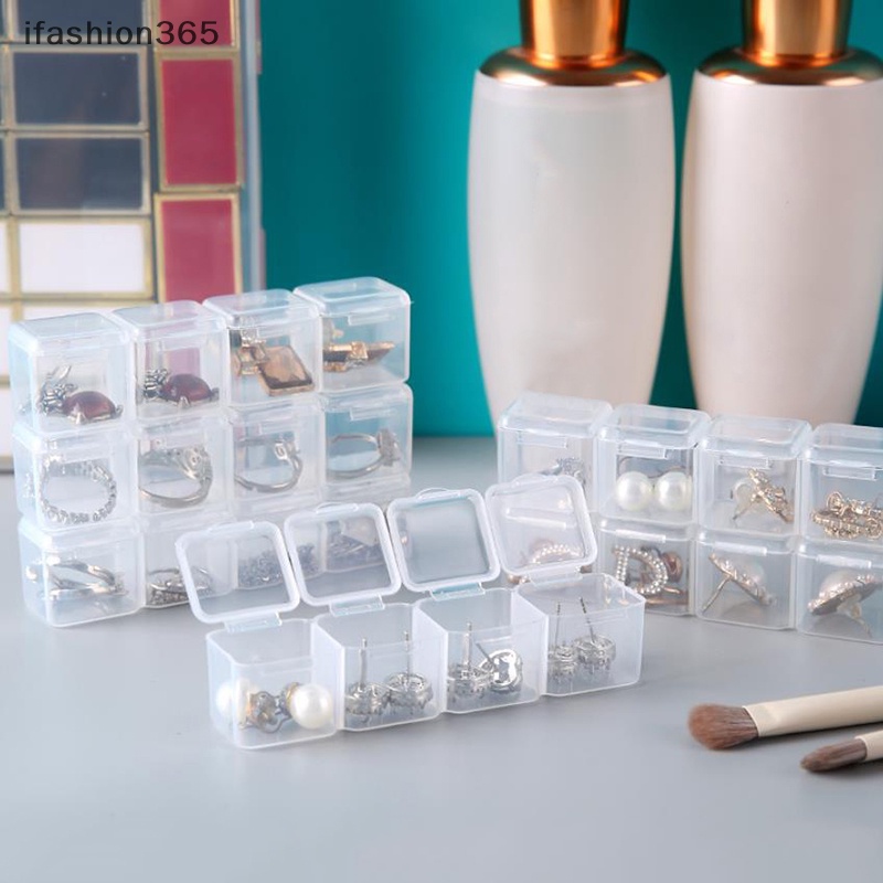 Hộp Nhựa Rỗng Trong Suốt 28 Ngăn Đựng Hạt / Trang Sức / Móng Tay Tiện Dụng ifashion365