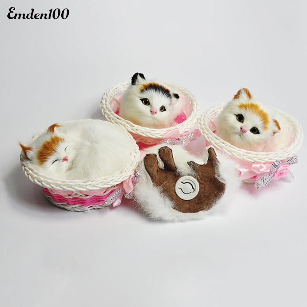 Chú Mèo Nhồi Bông Phát Ra Âm Thanh Sống Động