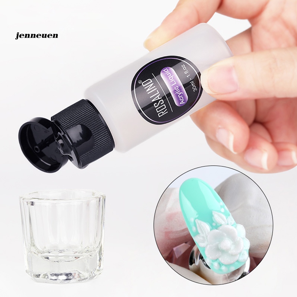 Bột Acrylic 10 / 30ml Dùng Trang Trí Móng Tay Nghệ Thuật DIY