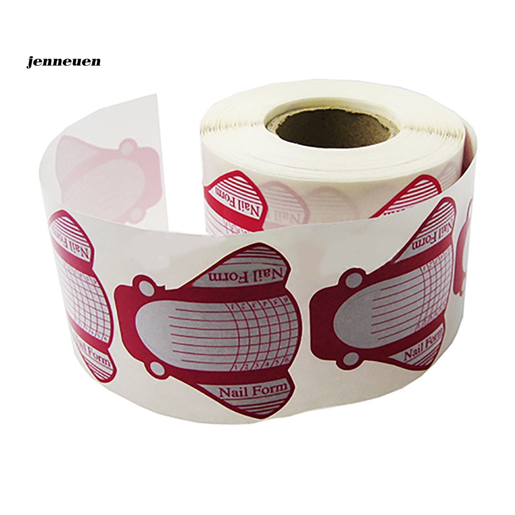 Set 100 Miếng Dán Hỗ Trợ Nối Dài Đầu Móng Tay Acrylic UV DIY