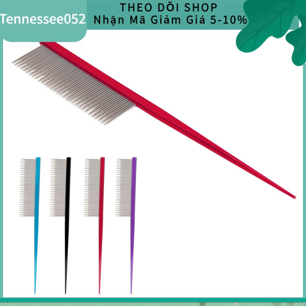 Tennessee052 Pet Comb Ergonomic Dog Chải lông chải loại bỏ rối và nút thắt với 2 mật độ khác nhau