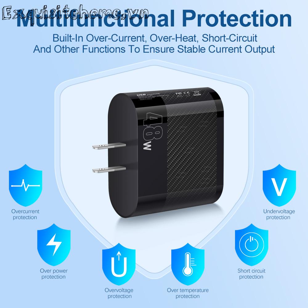 Củ Sạc 6 Cổng USB Cho iPhone 14 13 12 Huawei