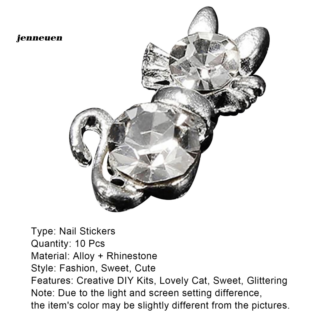 Bộ 10 Miếng Dán Móng Tay DIY Thời Trang