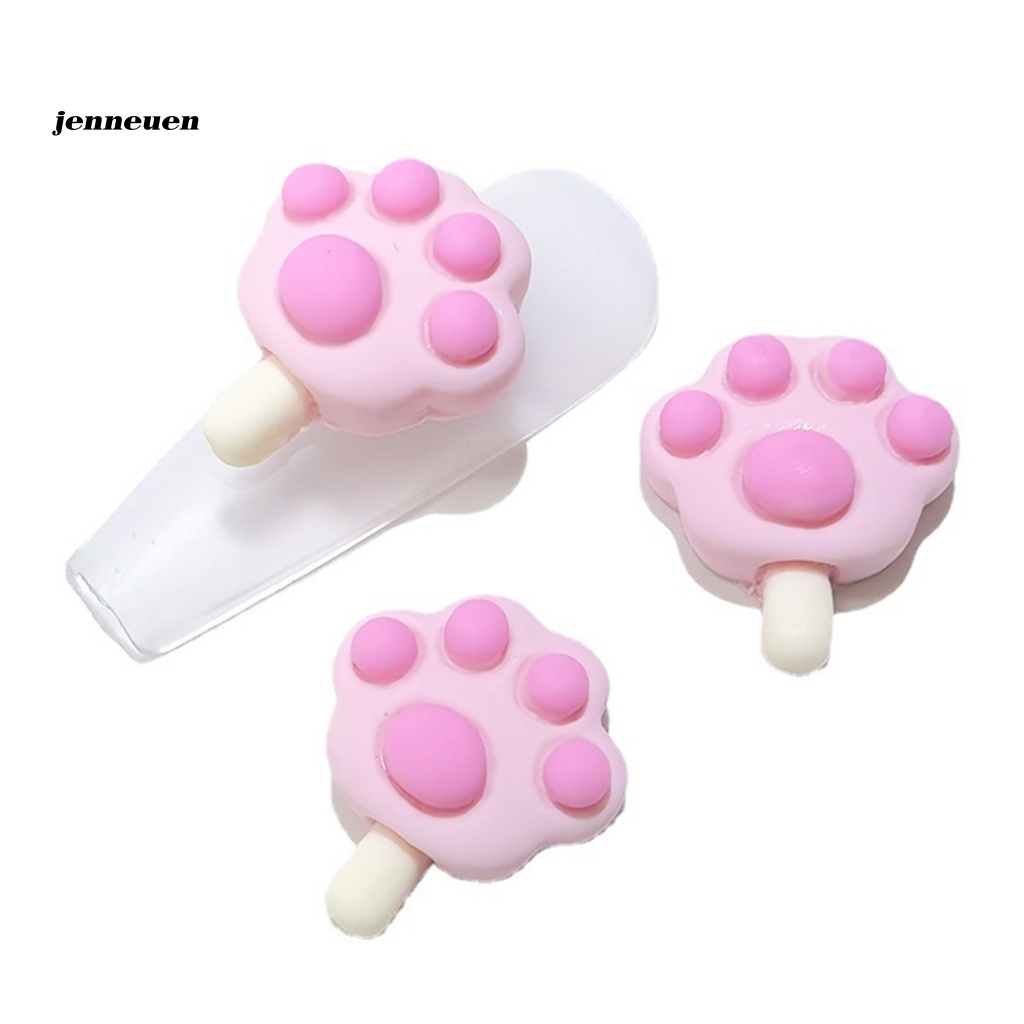 Set 20 Phụ Kiện Kẹp Trang Trí Móng Tay Hình Dấu Chân Mèo Đa Năng