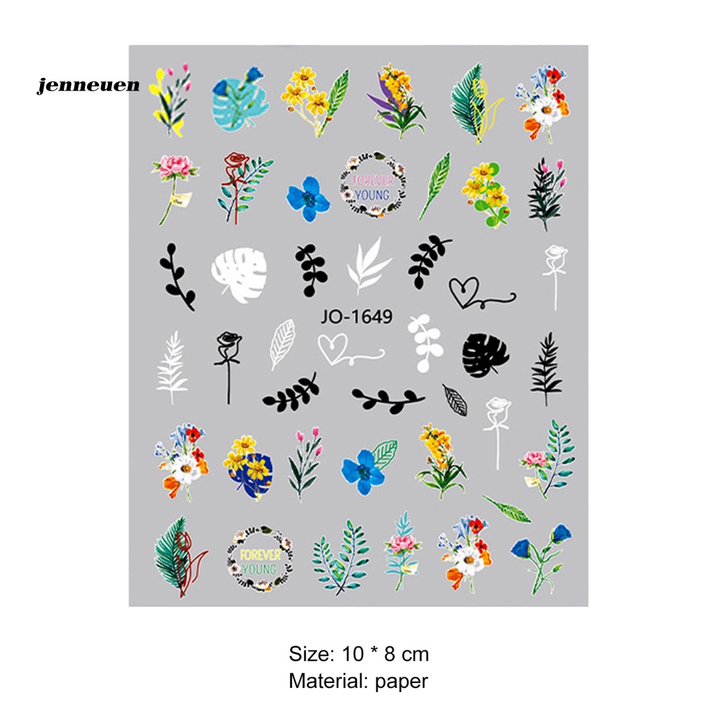 Giấy Dán Trang Trí Móng Tay Nghệ Thuật Nhiều Màu Sắc Dành Cho Học Sinh DIY