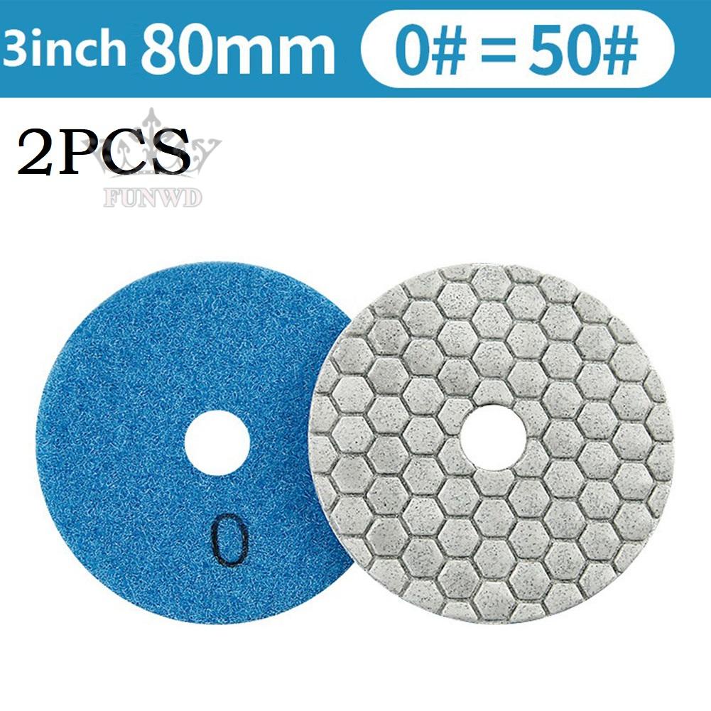 【FUNWD】Sanding Pad Diamond Dry Pads For Granite Marble Random Color Sharp Type