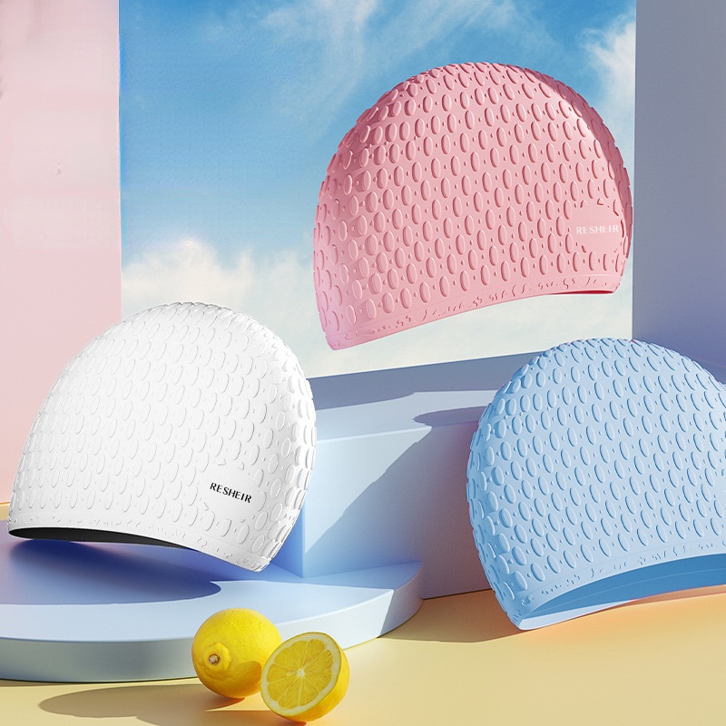 Mũ Bơi Silicone Co Giãn Chống Thấm Nước Bảo Vệ Tai