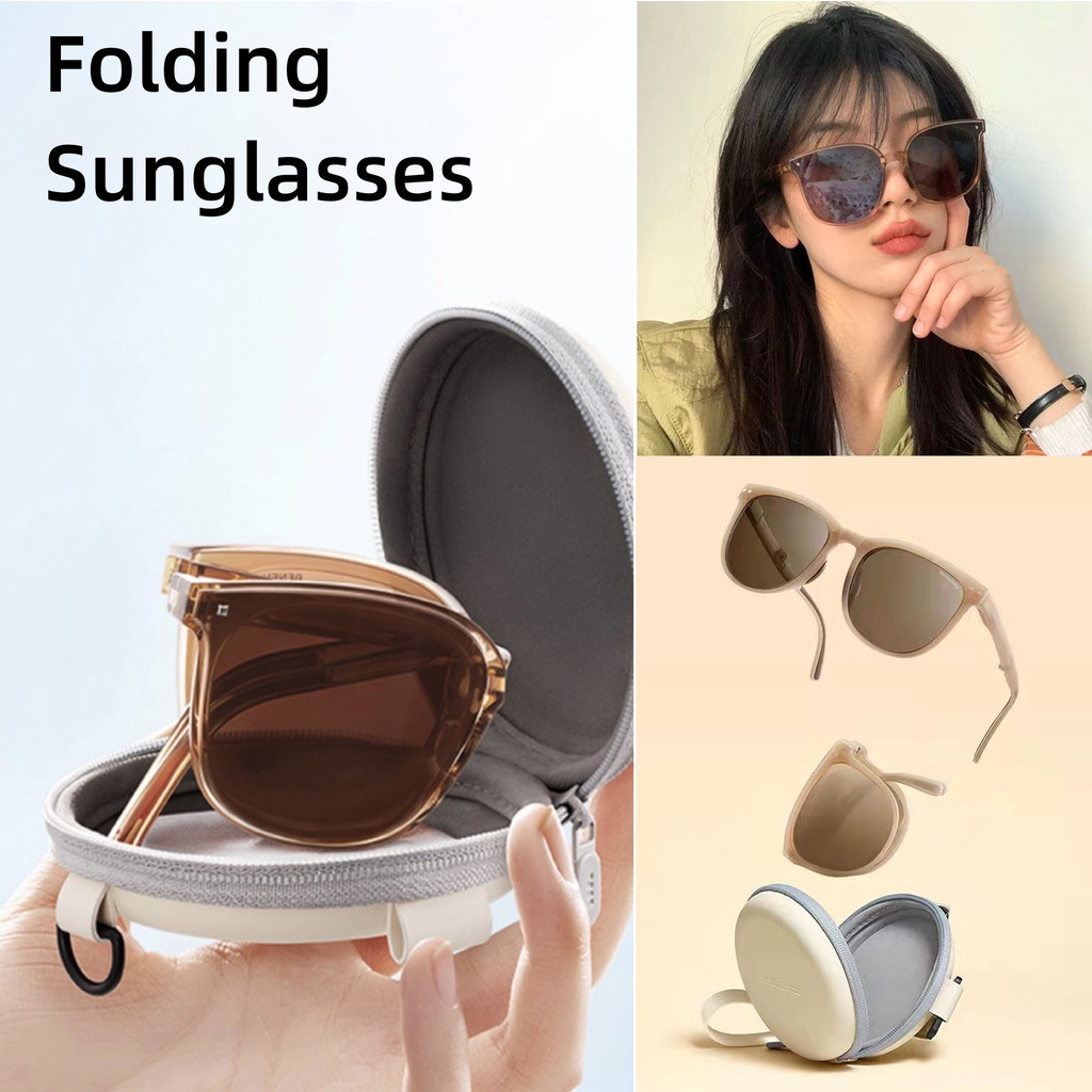 Kính Mát Chống Gió Hình Oval Có Thể Gấp Lại Được